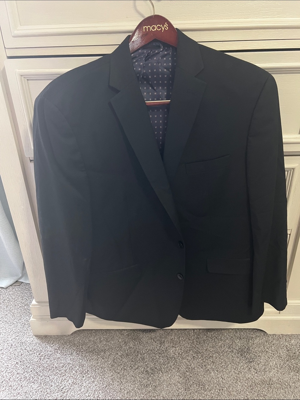 Men's Black Blazer - Classic Two-Button Suit Jacket